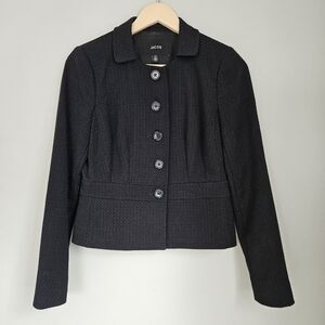Black jacket coat Chanel style by Jacob size small